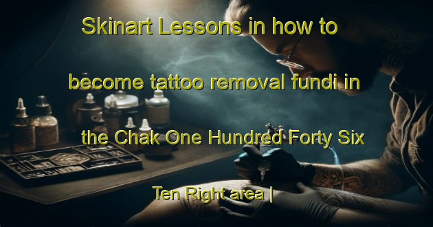 Skinart Lessons in how to become tattoo removal fundi in the Chak One Hundred Forty Six  Ten Right area | RemovalTraining | RemovalClasses | SkinartTraining-Pakistan